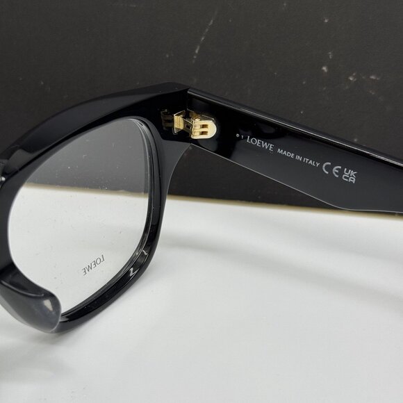 NEW LOEWE LW50091F 001 WOMEN EYEGLASSES BLACK LOEWE EYEWEAR - Picture 10 of 11